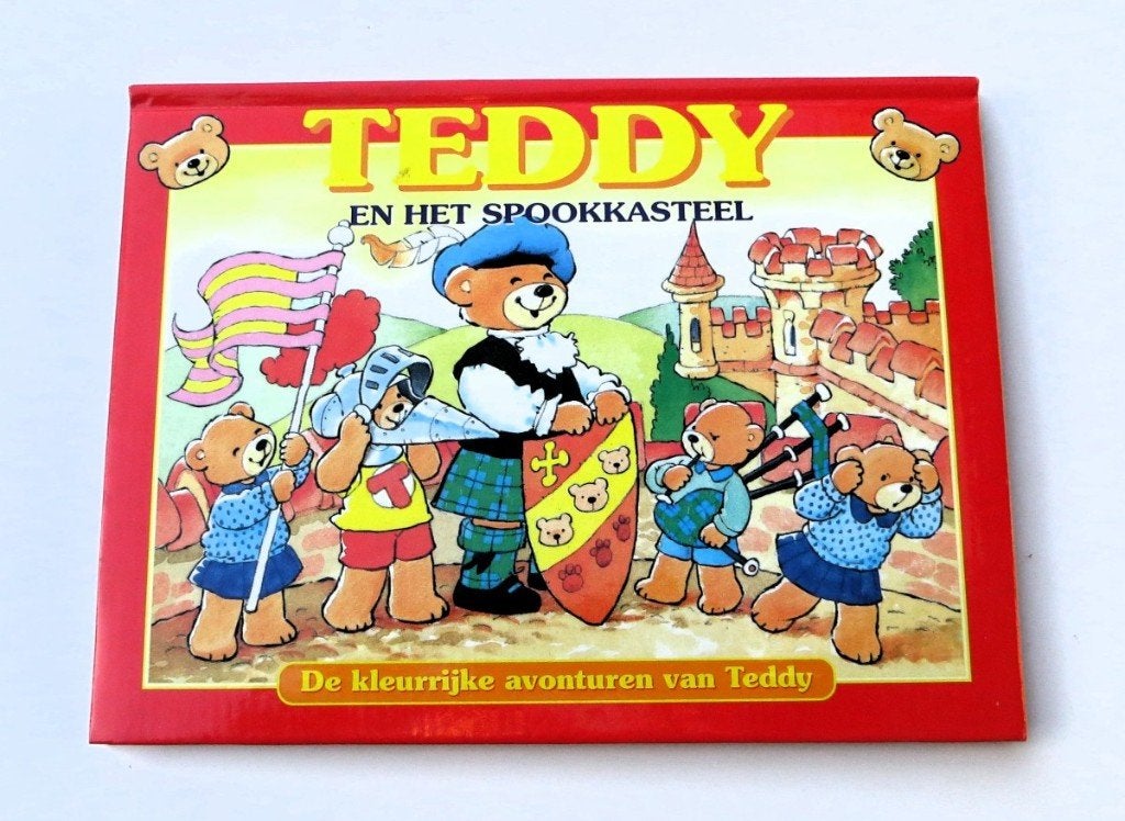 Pop-up boek M5052: Teddy en het spookkasteel ca 3,5+, Boeken, 3 tot 4 jaar, Flash Pop-up boek, Ophalen of Verzenden, Zo goed als nieuw