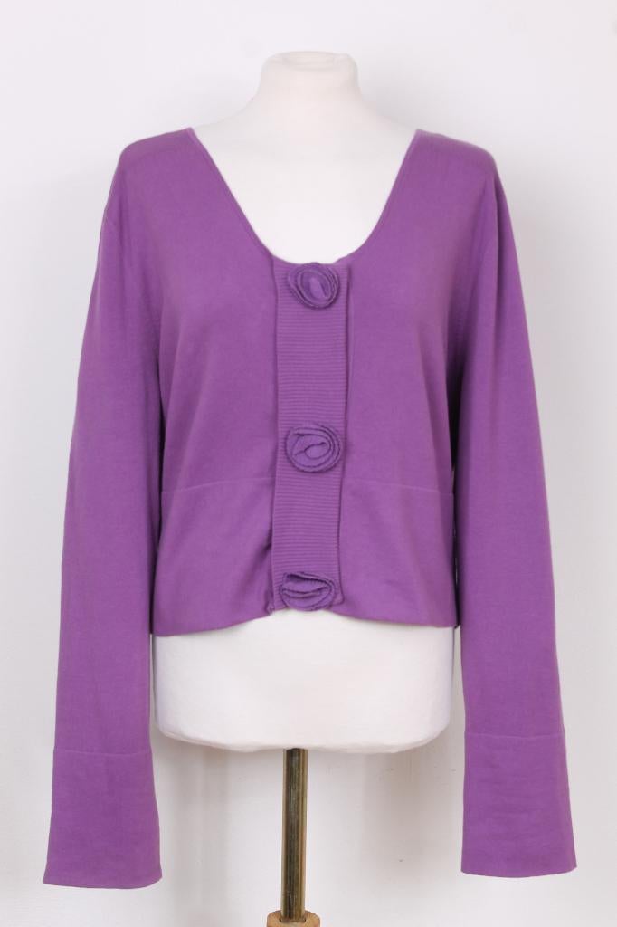 Zomer! Vestje van Caroline Biss maat 46, Kleding | Dames, Truien en Vesten, Paars, Maat 46/48 (XL) of groter, Ophalen of Verzenden