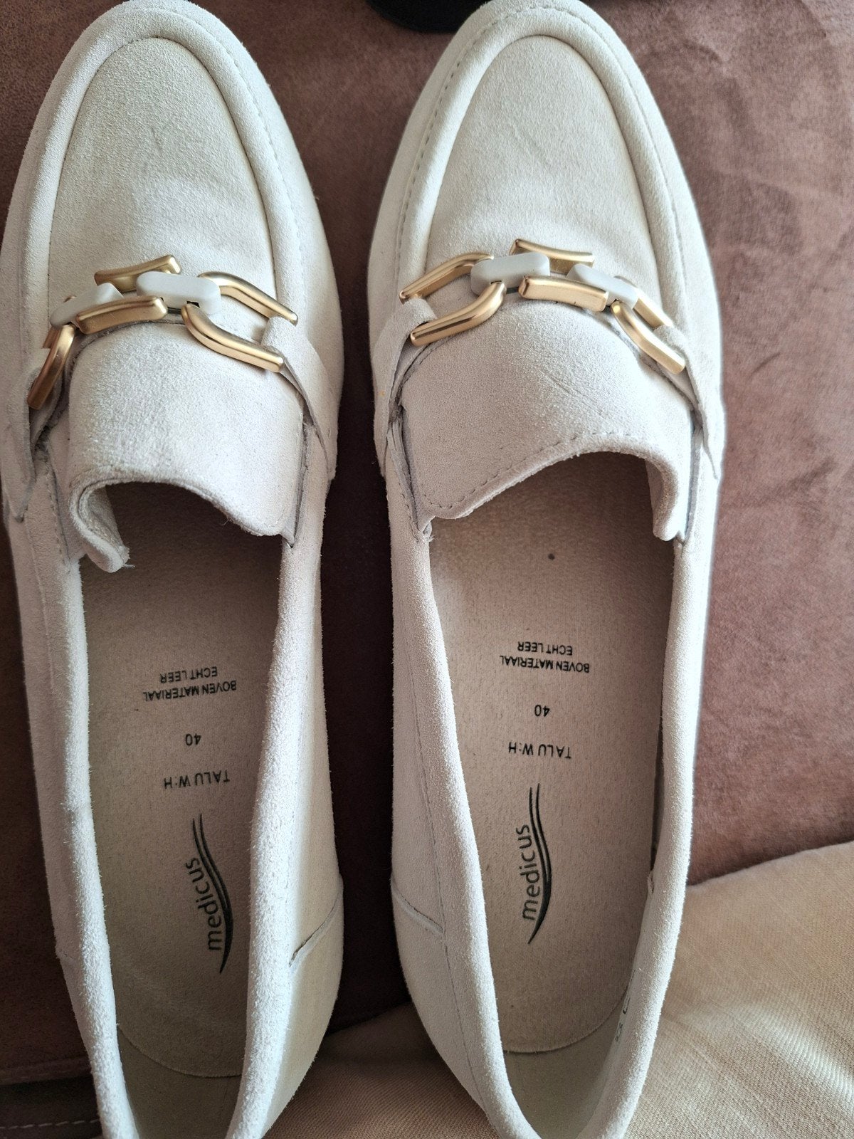 suedelook schoenen van medicus maat 40 H breedte, Ophalen, Medicus, Nieuw, Instappers