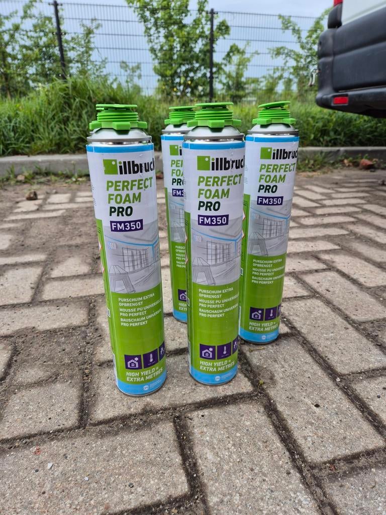 ILLBRUCK perfect foam pro fm350 (PUR schuim) 5 bussen., Doe-het-zelf en Verbouw, Isolatie en Afdichting, Minder dan 4 cm, Overige materialen