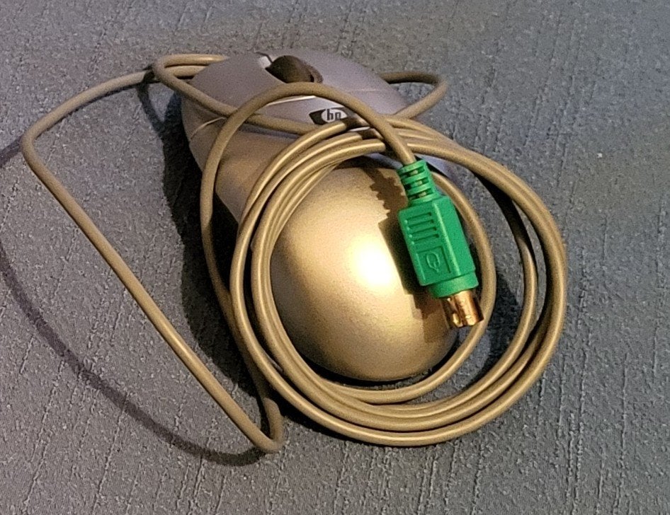Vintage HP Optische Muis, ronde Aansluiting, Ophalen of Verzenden