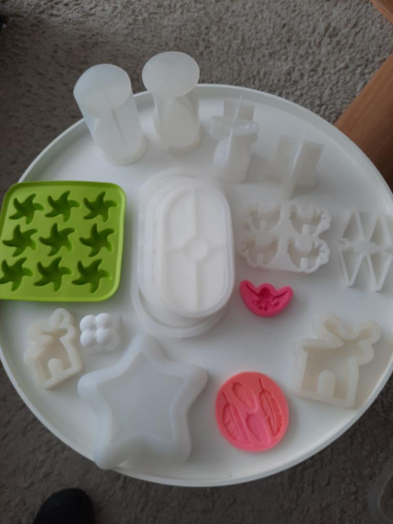 Te koop diverse gietmallen voor gips / kaarsen, Hobby en Vrije tijd, Ophalen of Verzenden