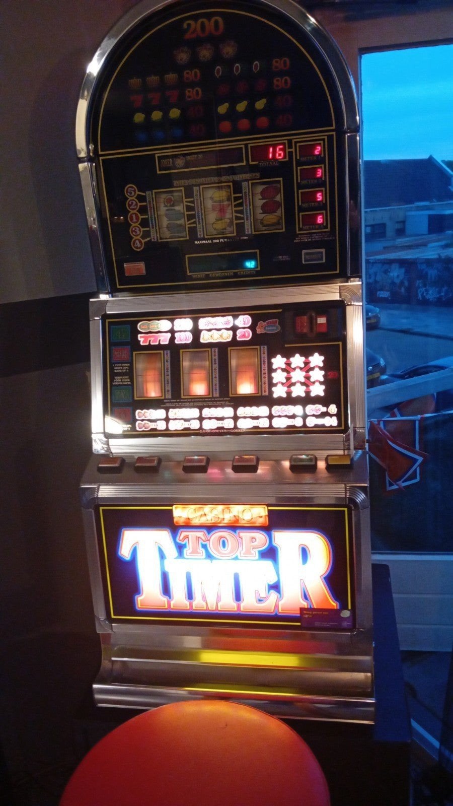 Top Timer Casino Gokkast - Ideaal voor Mancave/Thuis, Verzamelen, Automaten | Gokkasten en Fruitautomaten, Euro, Ophalen, Gebruikt