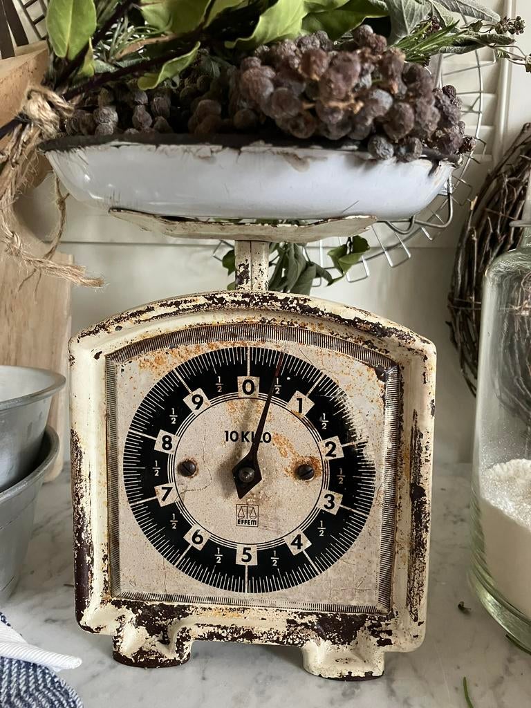 Antiek sleetse weegschaal, Ophalen of Verzenden