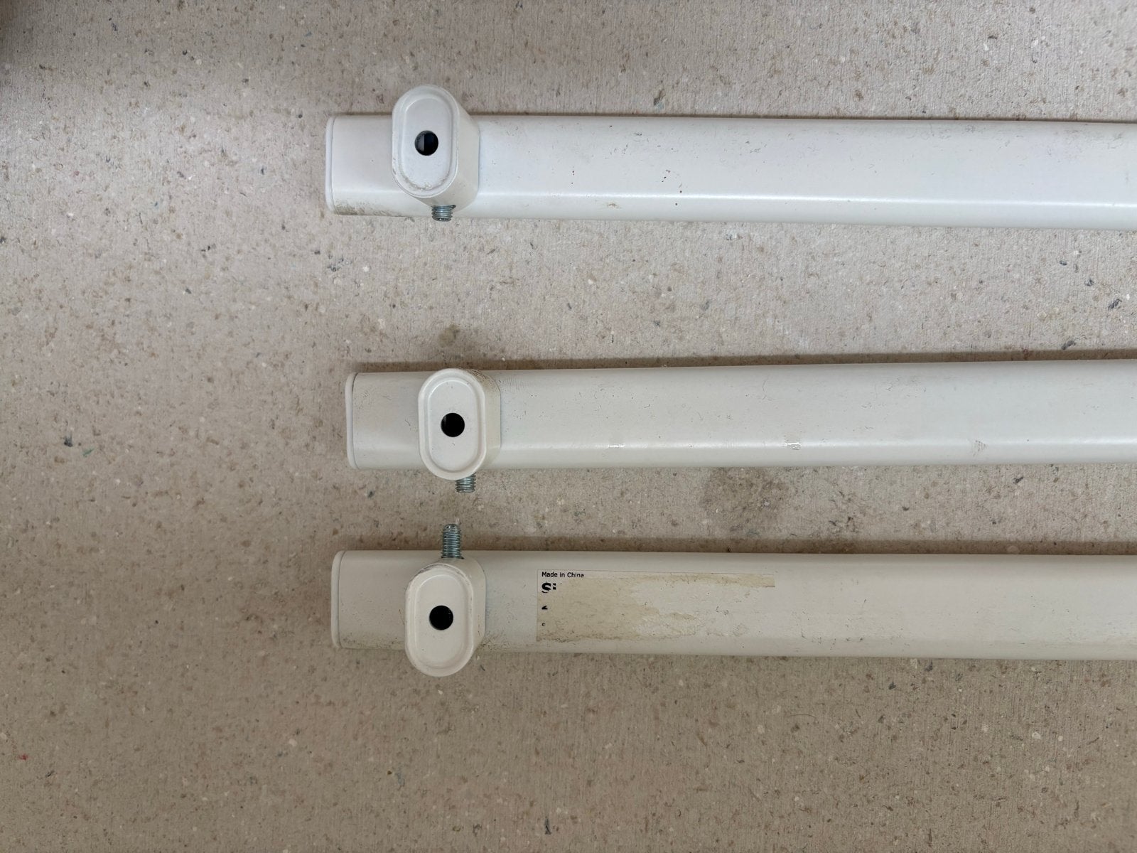 IKEA SUNNERSTA Stang 3x wit - Keukenrek/Organisatie, Gebruikt, Ophalen of Verzenden, Wit, Metaal