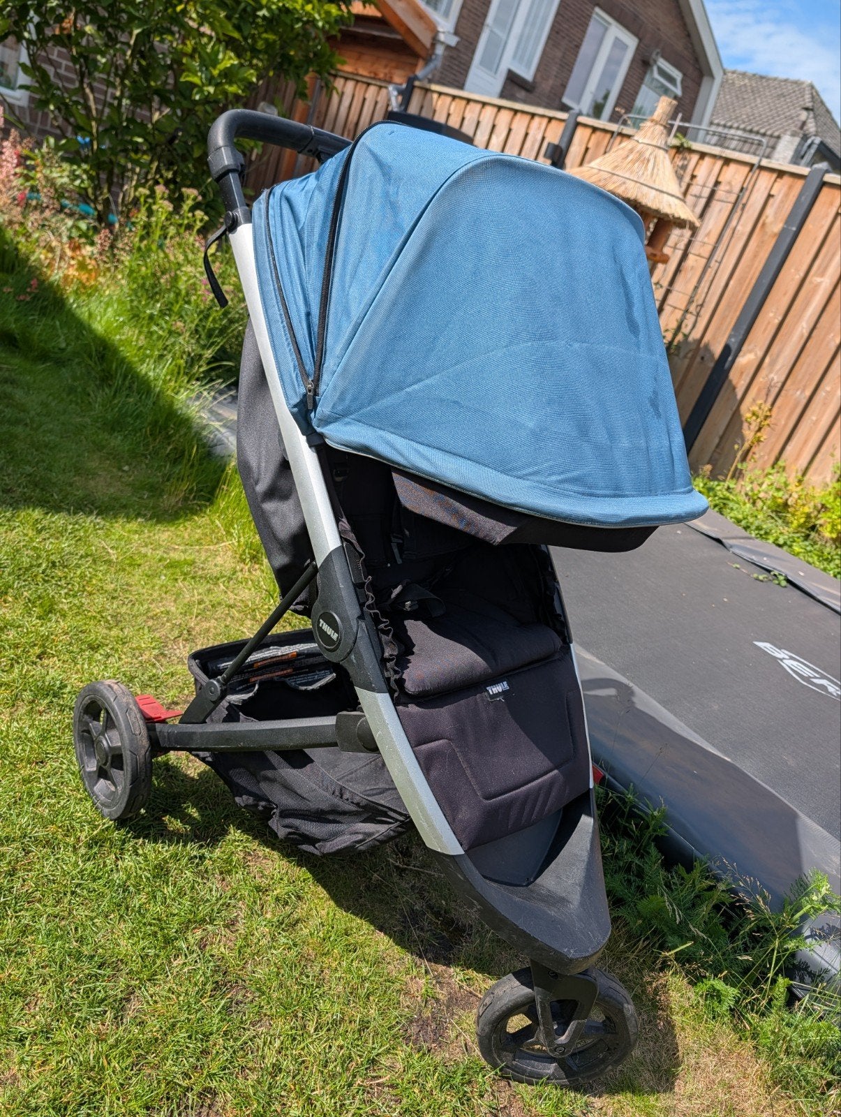 Thule Spring kinderwagen incl. regenhoes, Gebruikt, Verstelbare duwstang, Ophalen, Kinderwagen