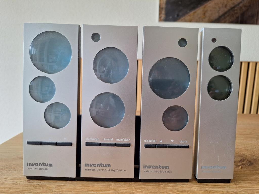 Inventum / Jacob Jensen design weerstation/klok/thermometer, Ophalen of Verzenden, Binnenthermometer