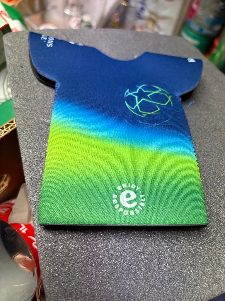 Champions League Heineken fles cooler koeler shirt shirtje, Ophalen, Zo goed als nieuw, Gebruiksvoorwerp