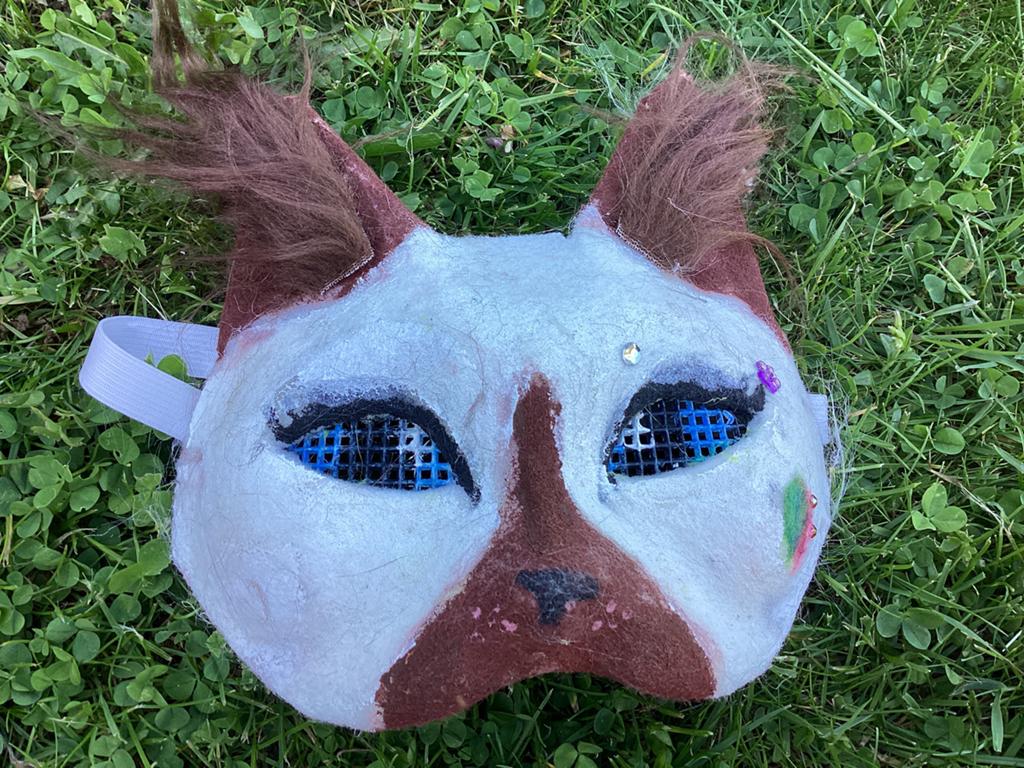 Therian masker siameese kat, Ophalen of Verzenden, Zo goed als nieuw, Overige typen