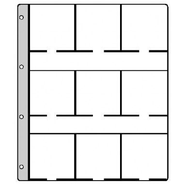 5x Hartberger GM9 super muntbladen (voor grote munthouders), Postzegels en Munten, Munten en Bankbiljetten | Toebehoren, Ophalen of Verzenden