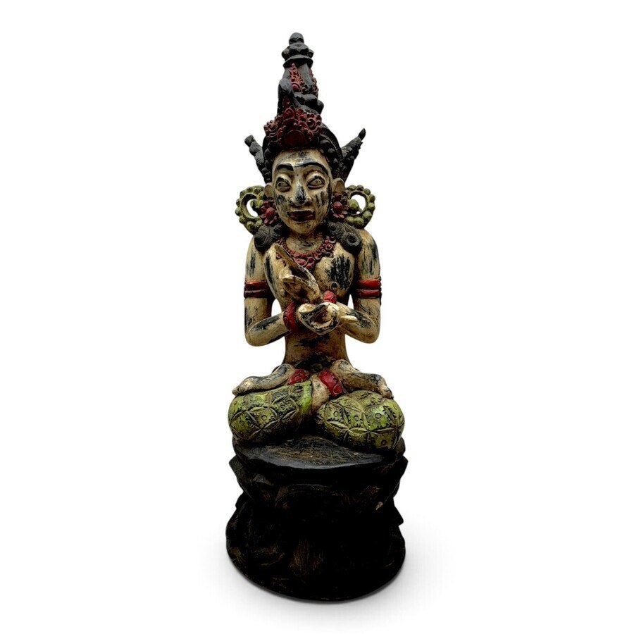 Groot Tibetaans sculptuur: tempelwachter, Antiek en Kunst, Beeld, Azië, Religie, 50 - 100 cm