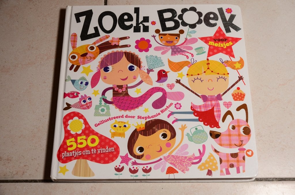 Zoekboek voor meisjes 550 plaatjes om te vinden, Ophalen of Verzenden, Zo goed als nieuw, 2 tot 3 jaar