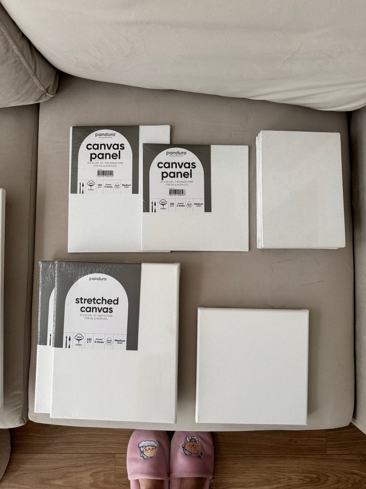 Katoenen schildersdoeken en panelen in diverse maten, Ophalen, Nieuw, Doek