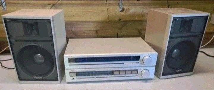 Jvc stereo set versterker + tuner + technics speakers 1983, Ophalen of Verzenden, JVC