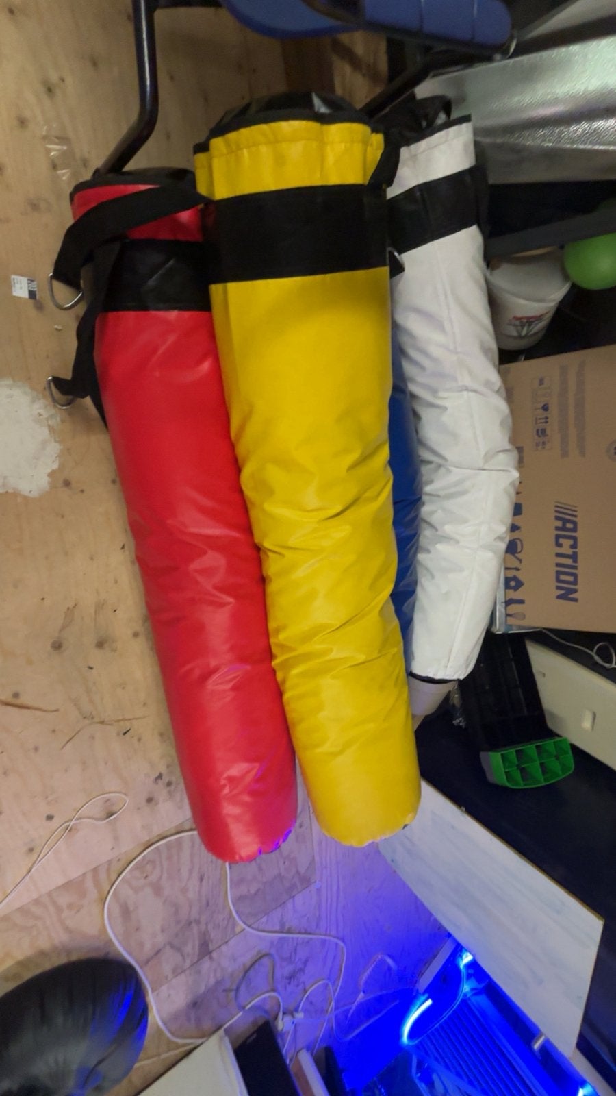 Bokszakken in diverse kleuren, Ophalen, Gebruikt, Bokszak