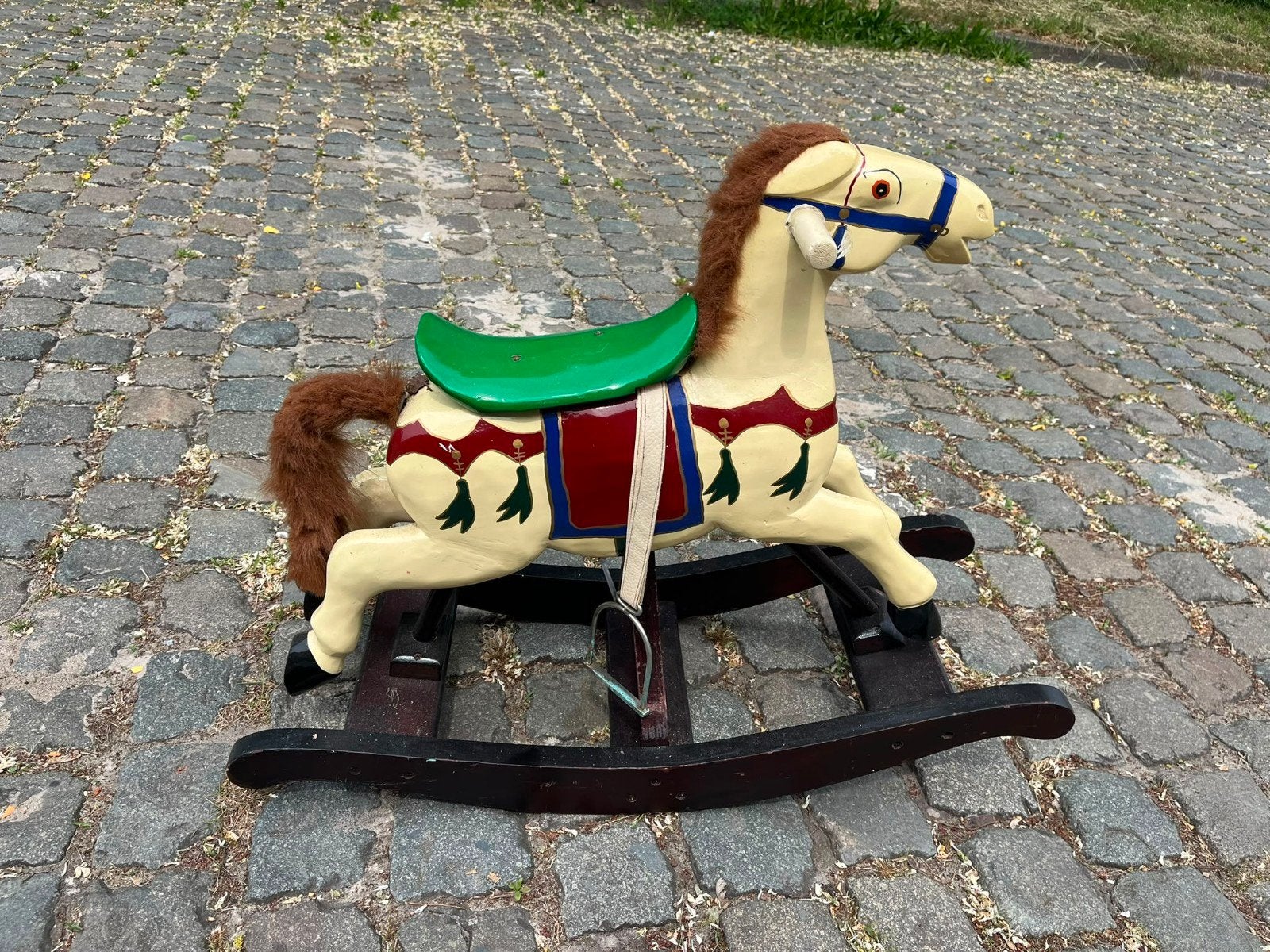 Hout antiek hobbelpaard, Ophalen of Verzenden