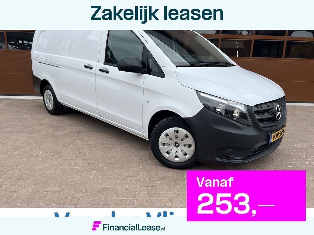 Mercedes-Benz Vito 110 CDI 102 pk E6 XL Extra Lang 3p Lease, Auto's, Bestelauto's, Bedrijf, Lease, Financial lease, ABS, Achteruitrijcamera
