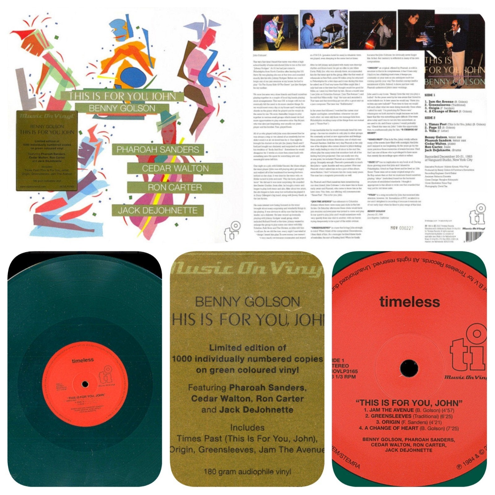 Ron Carter/Benny Golson -John Coltrane Tribute 2022/Reissue, LP, Colored vinyl, Ophalen of Verzenden, Nieuw in verpakking