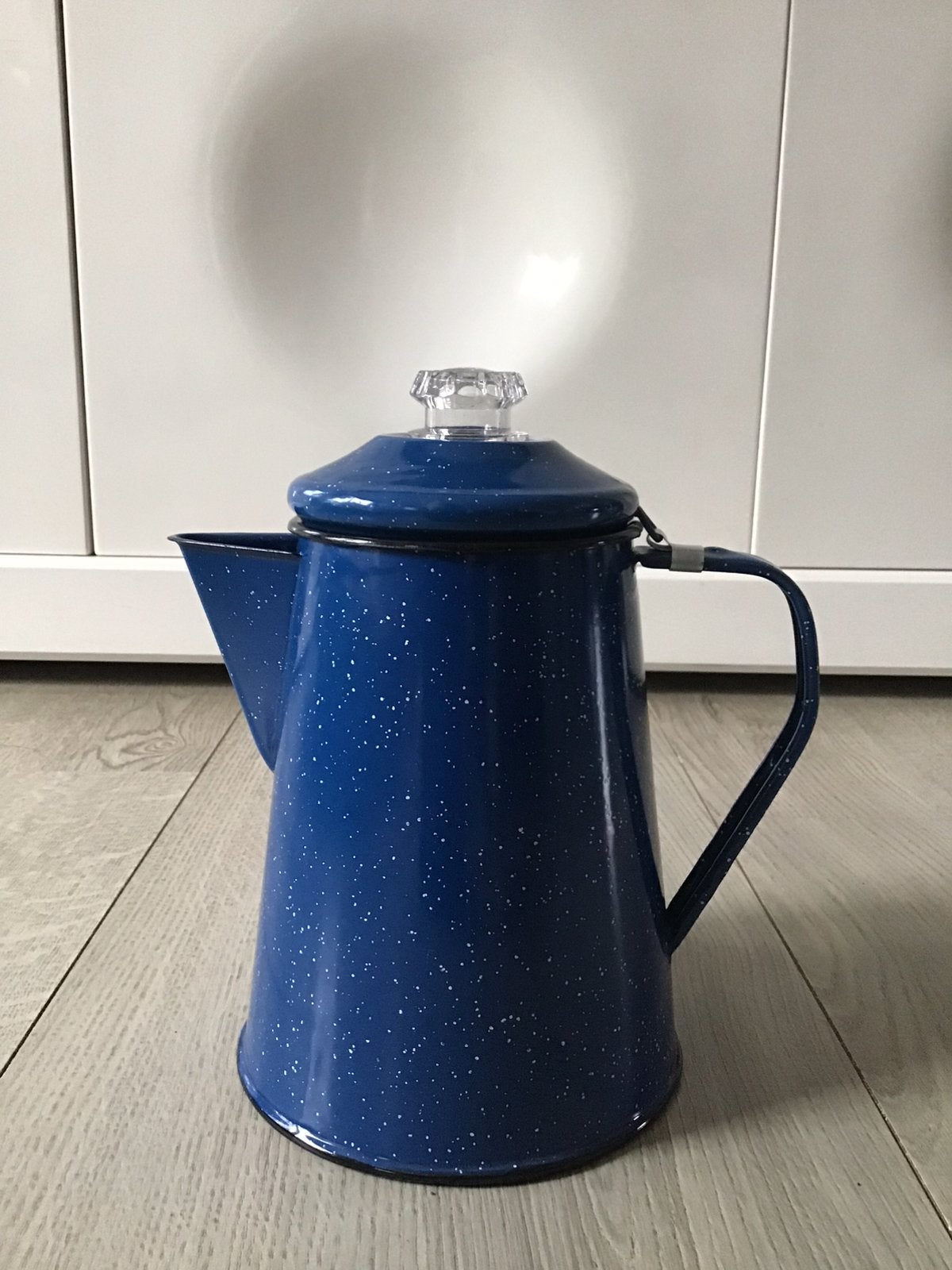 Nieuwe blauwe GSI 8 Cup Percolator koffiezetter, Overige modellen, Nieuwe blauwe GSI 8 Cup Percolator koffiezetter, Nieuwe blauwe GSI 8 Cup Percolator koffiezetter