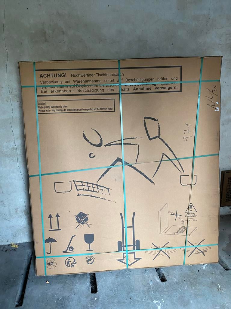 Nieuwe Kettler Tennistafel - Ongeopend in Doos, Ophalen of Verzenden, Nieuw, Tafel Outdoor, Inklapbaar
