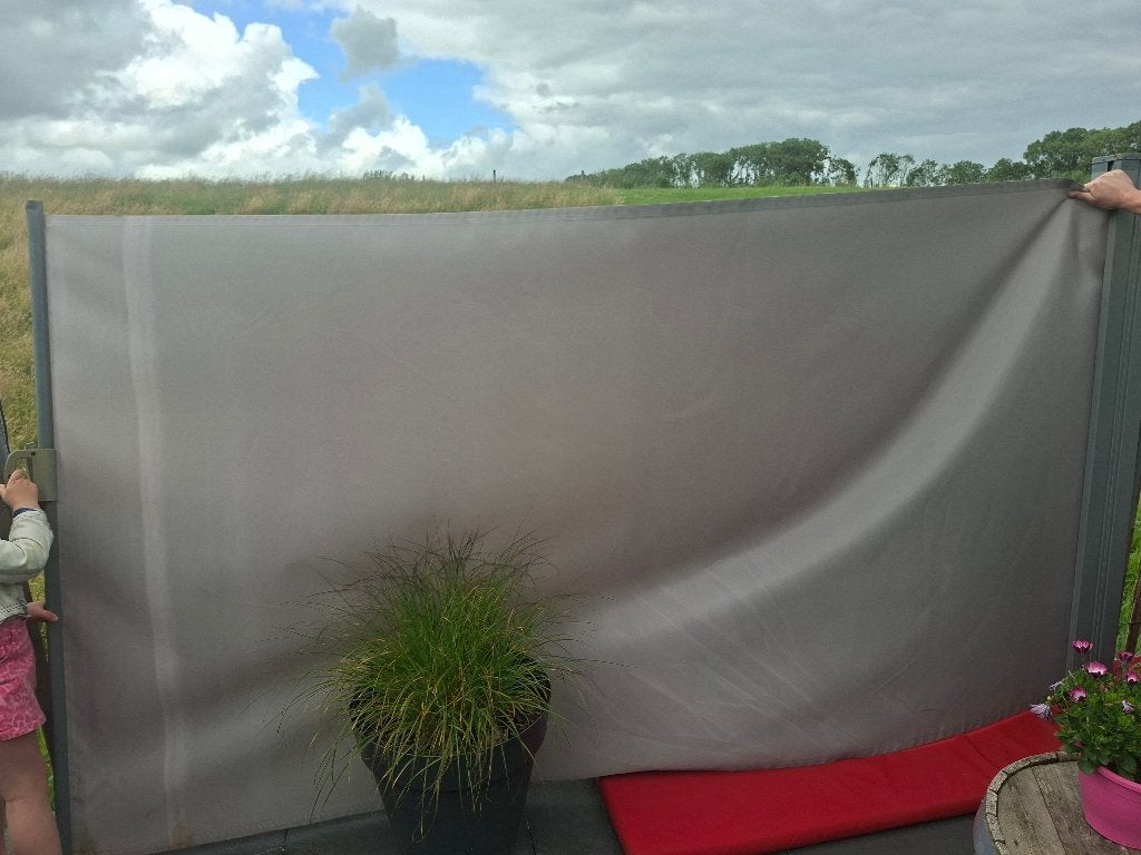 Uittrekbare dubbele windscherm, Ophalen, Uittrekbaar, Gebruikt
