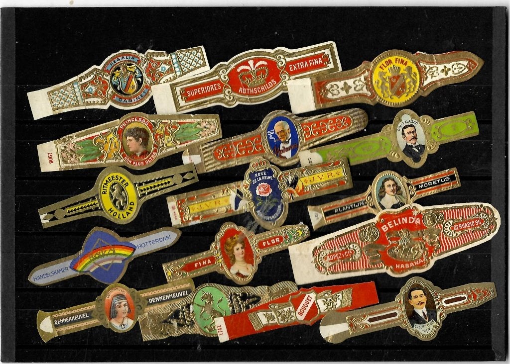klassiek ass.  16 banden, Ophalen of Verzenden, Gebruikt, Sigarenbandjes