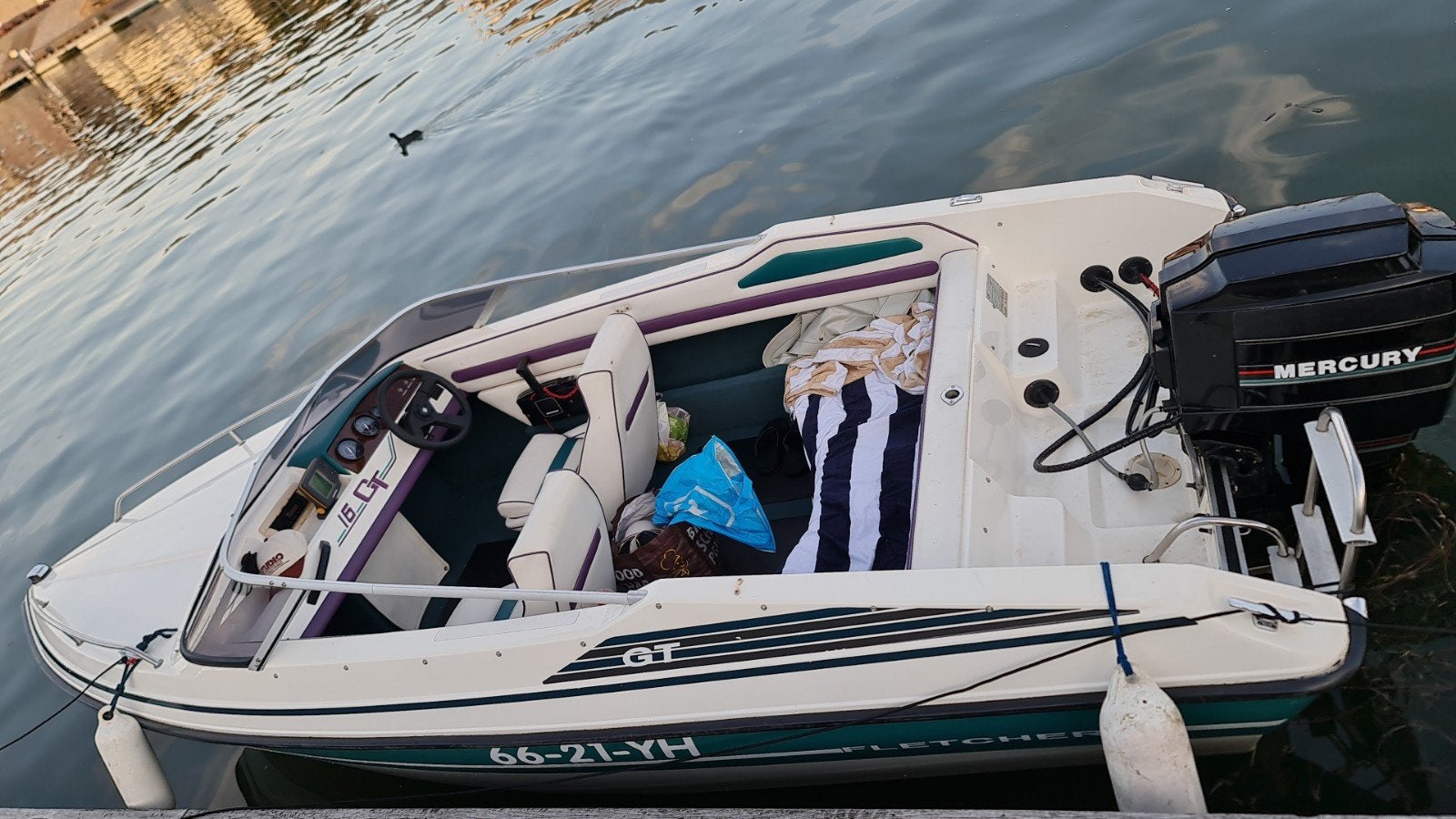 Fletcher GT 16 Speedboot met Mercury 75 buitenboordmotor, Watersport en Boten, Speedboten, Overige merken, Gebruikt, 1.90 meter