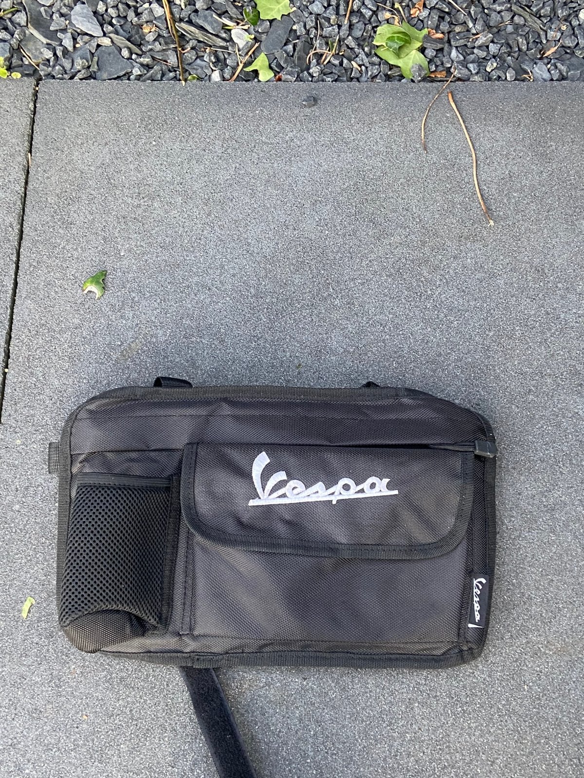 Originele Vespa scooter tas / beentas – zwart, Ophalen, Zo goed als nieuw, Overige typen, Vespa