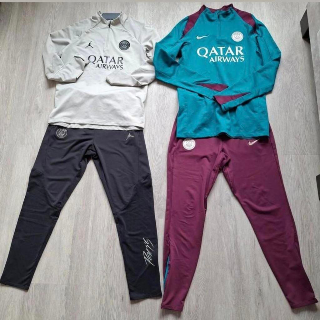 PSG Trainingspakken - Kind XL (158-170) & heren S, Jongen of Meisje, Ophalen of Verzenden, Zo goed als nieuw, Setje