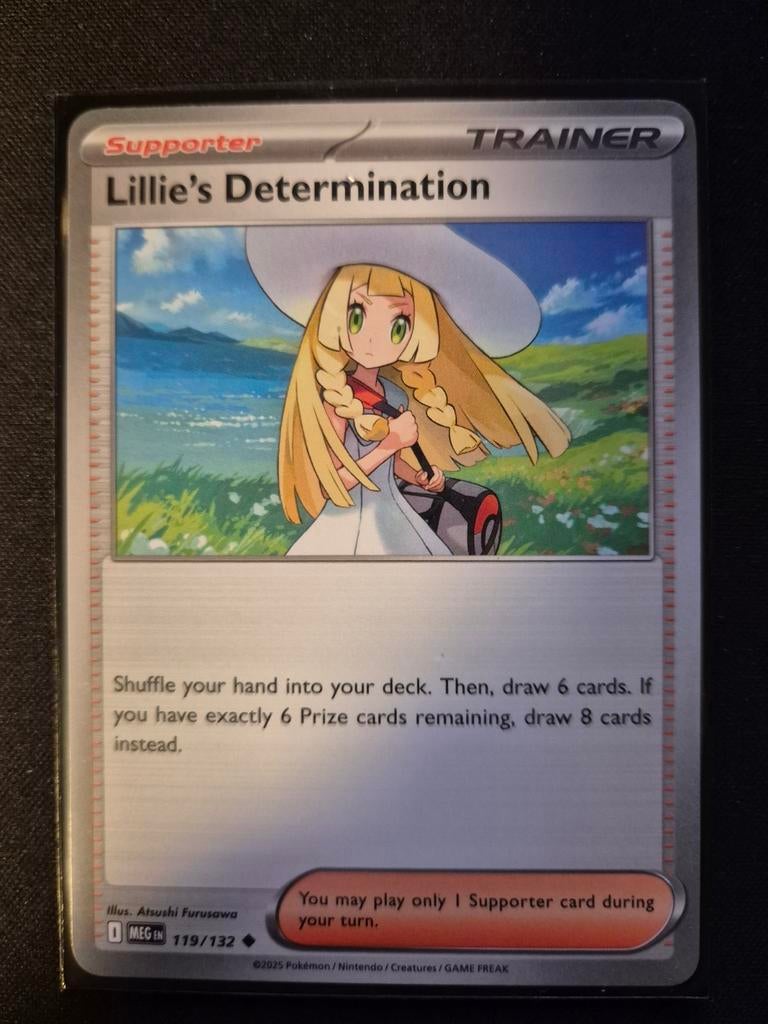 Pokemon kaart: Lillie's Determination (Trainer), Ophalen of Verzenden, Zo goed als nieuw, Losse kaart