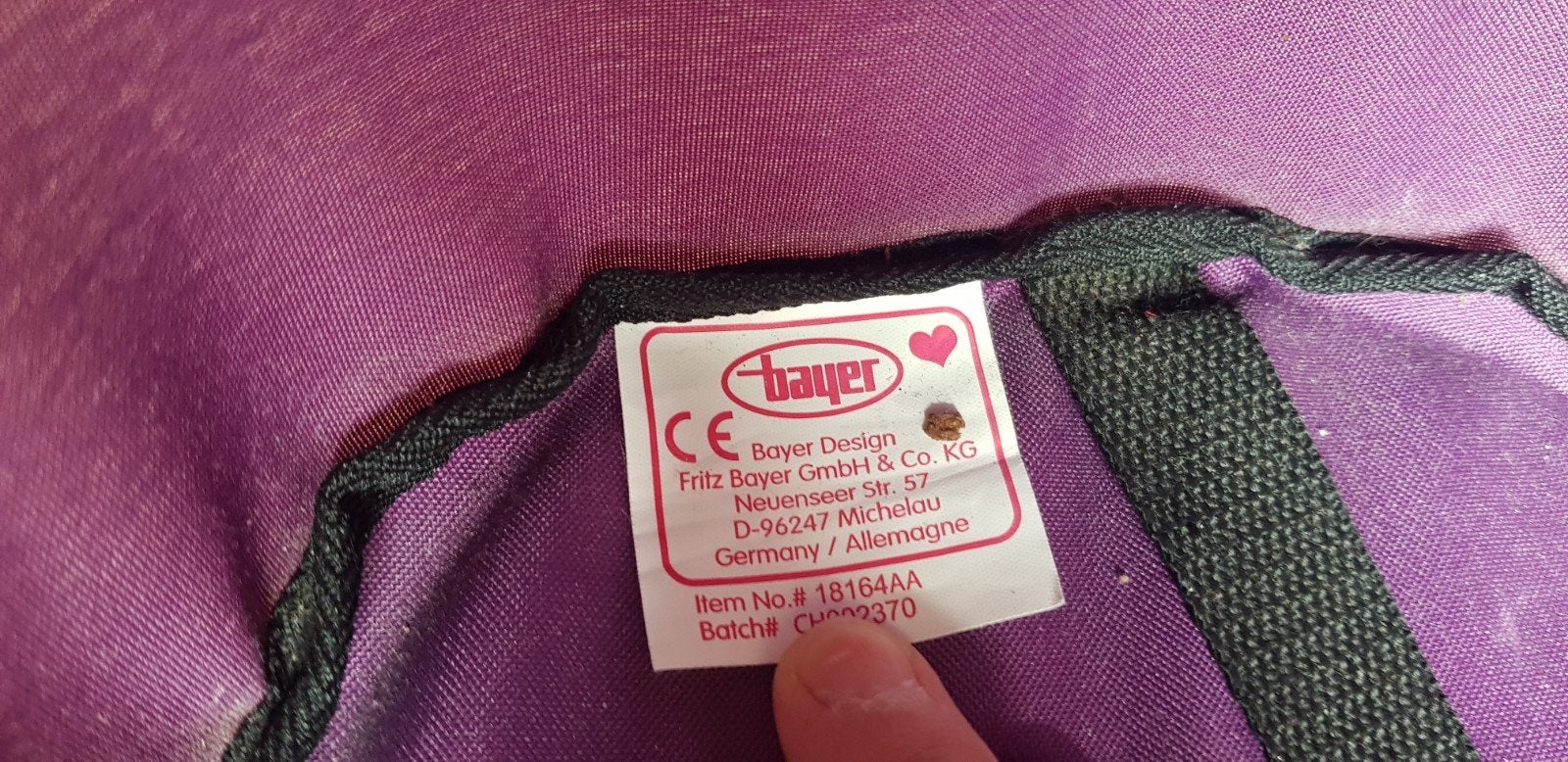 Speelgoed kinderwagen van Bayer met gebruikssporen en tasje, Kinderen en Baby's, Ophalen of Verzenden, Gebruikt
