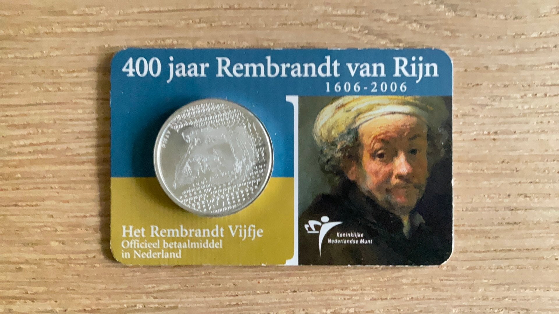 Zilveren herdenkingsmunt Rembrandt, Postzegels en Munten, Ophalen of Verzenden, Koningin Beatrix, Euro's, Zilver