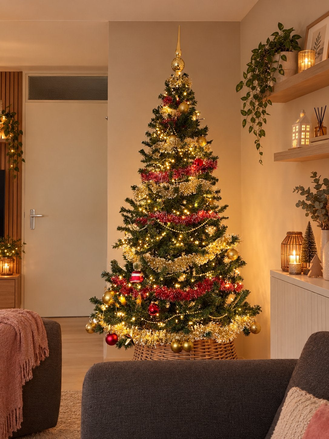 Kunst kerstboom 180cm, Ophalen of Verzenden, Zo goed als nieuw
