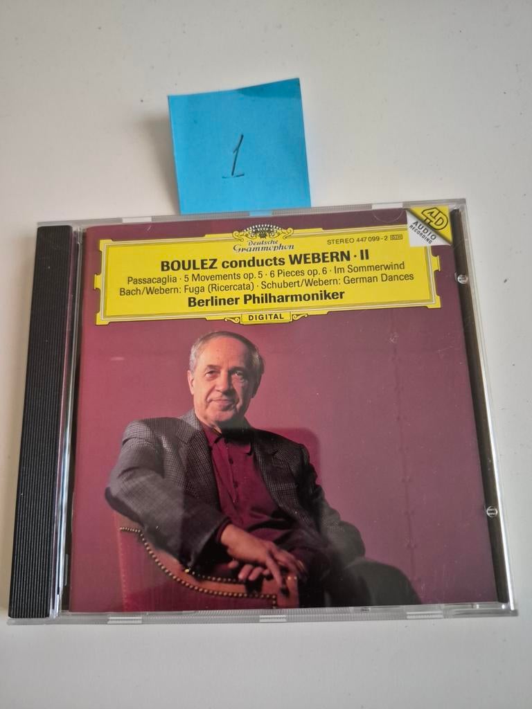 Boulez conducts Webern II - Berliner Philharmoniker CD, Ophalen of Verzenden