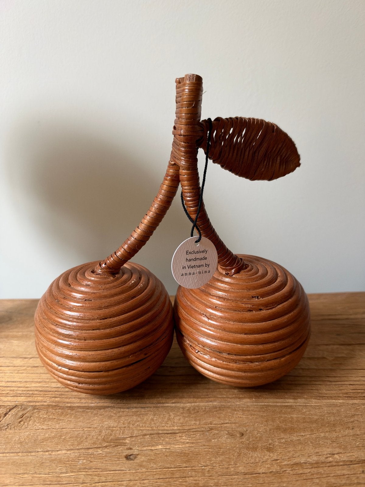 Anna + Nina Kersen Rotan Decoratie - Handgemaakt, Huis en Inrichting, Verzenden, Nieuw, Landelijk, Natuurlijk materiaal