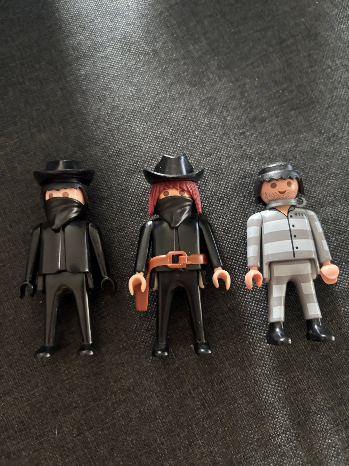 3 Playmobil Boeven Figuren - Gebruikt, Gebruikt, Losse onderdelen, Ophalen of Verzenden, Figuren