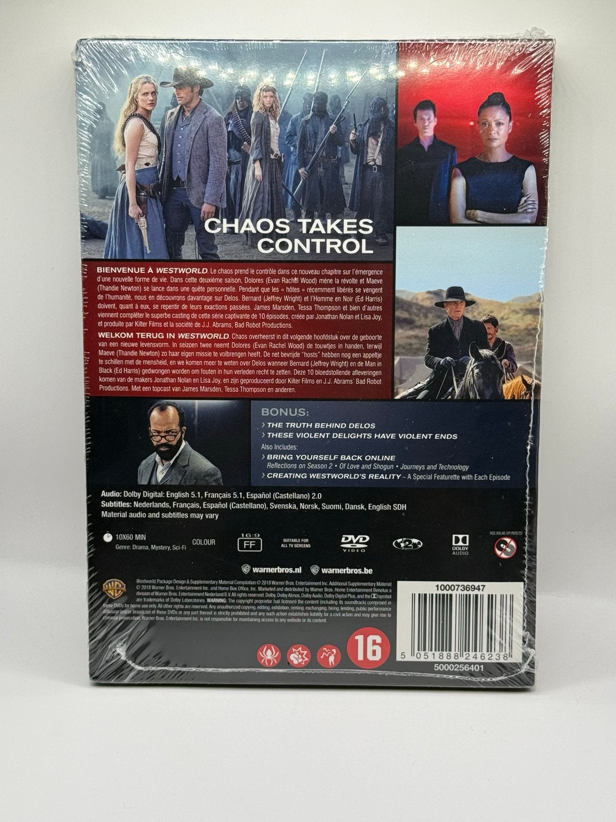 Dvd Westworld box complete seizoen 2 NLO NIEUW - 010, Engels, Vanaf 16 jaar, Verzenden, Nederlands
