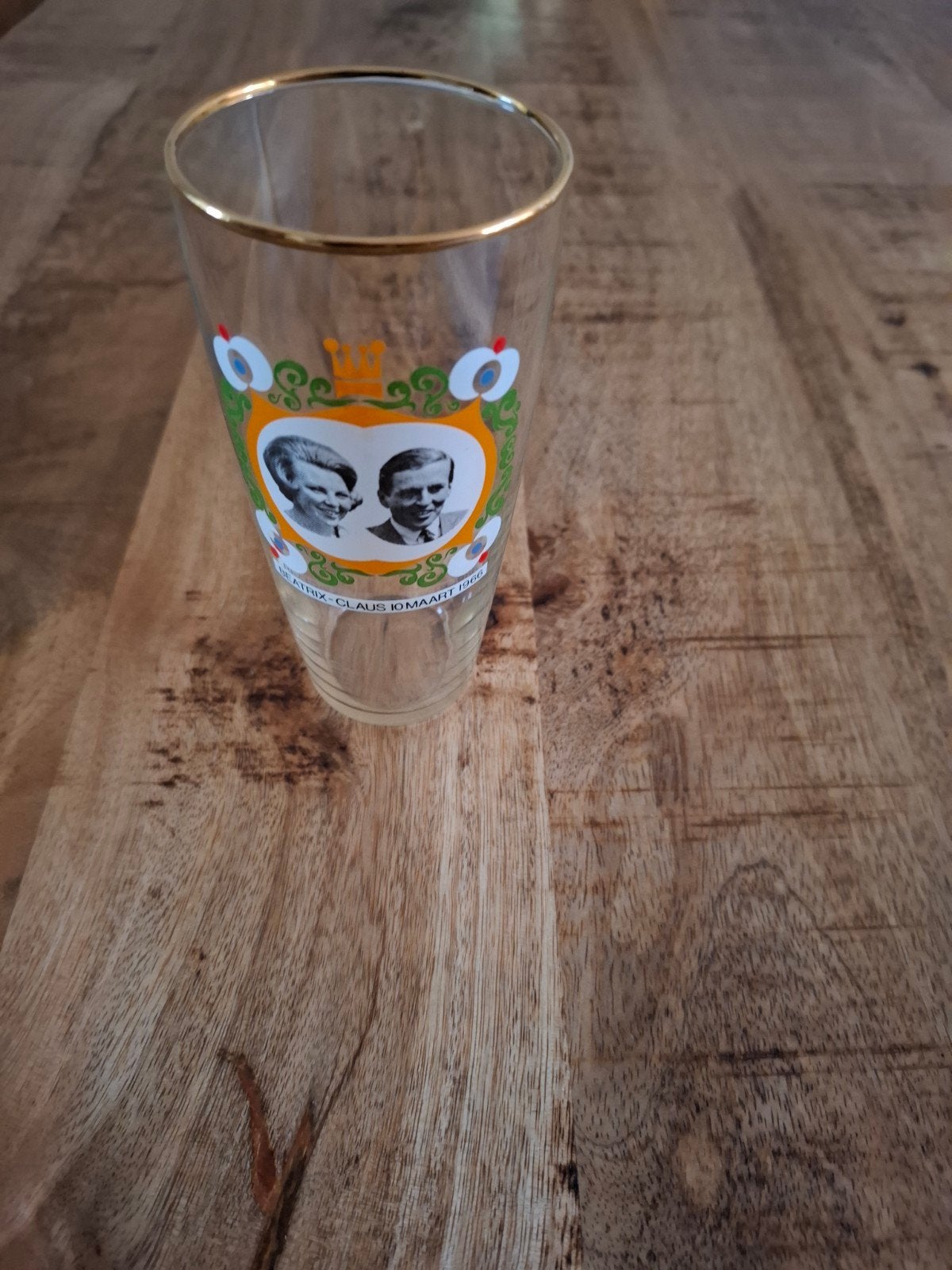 glas huwelijk Beatrix en Claus, Ophalen of Verzenden, Zo goed als nieuw, Overige typen