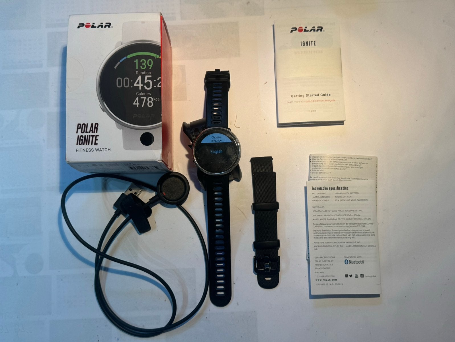 Polar Ignite, Gebruikt, Zwart, IOS, Ophalen of Verzenden