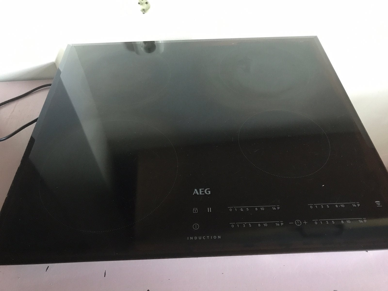 AEG inductie kookplaat, Refurbished, Inbouw, Inductie, 4 kookzones