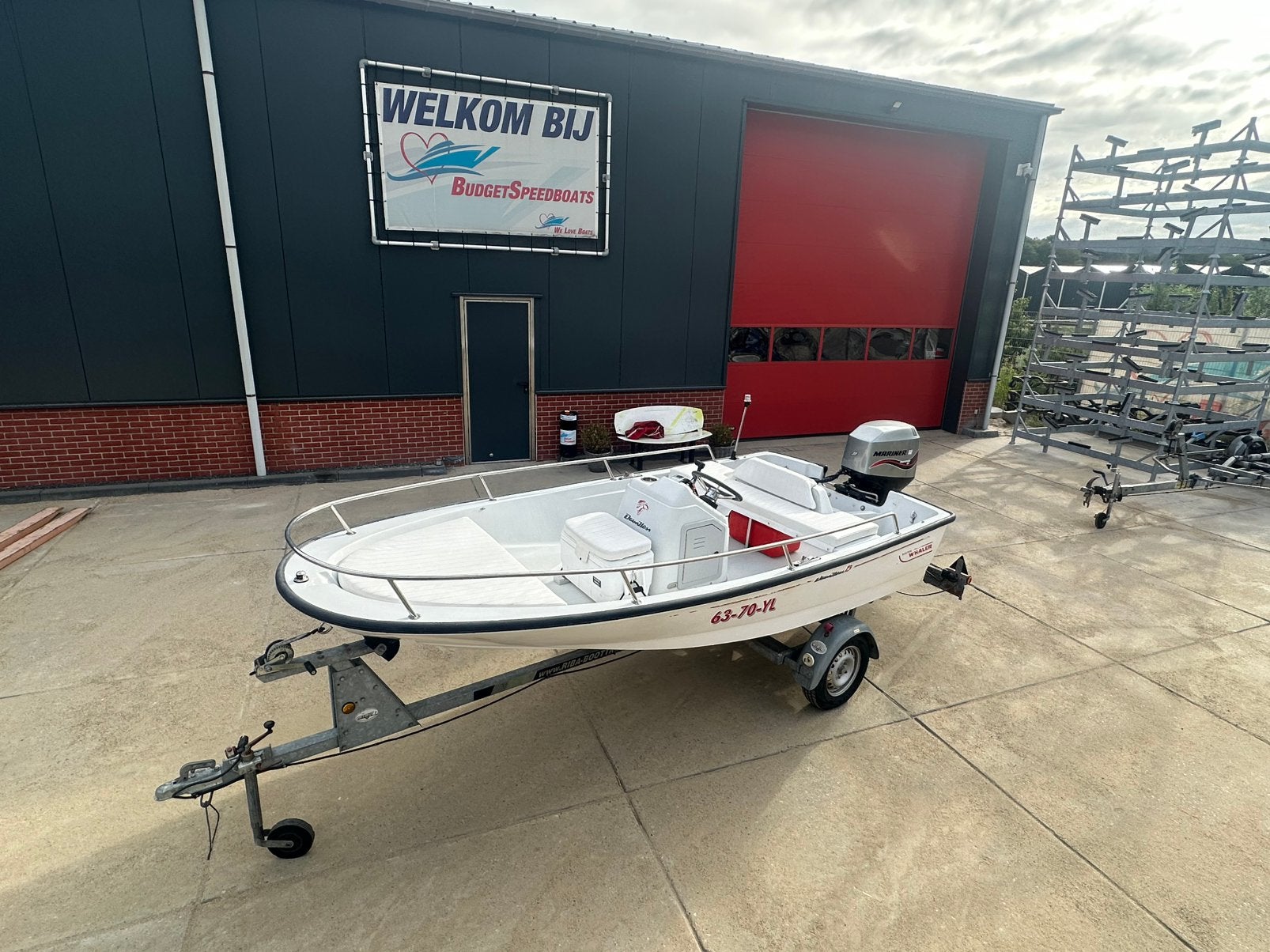 Zeer nette boston whaler dauntless 13 helemaal compleet, Gebruikt, Funcruiser, Viertaktmotor, Ophalen of Verzenden