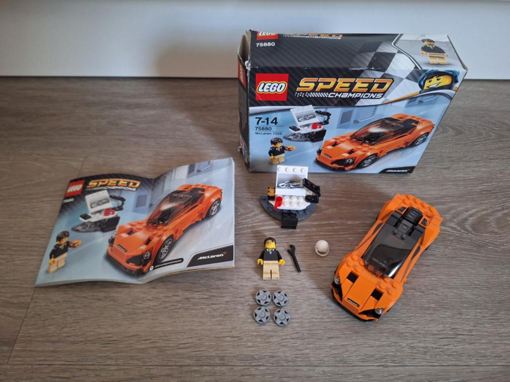 Lego 75880 speed champions - McLaren 720S, Lego, Zo goed als nieuw, Complete set, Speed Champions