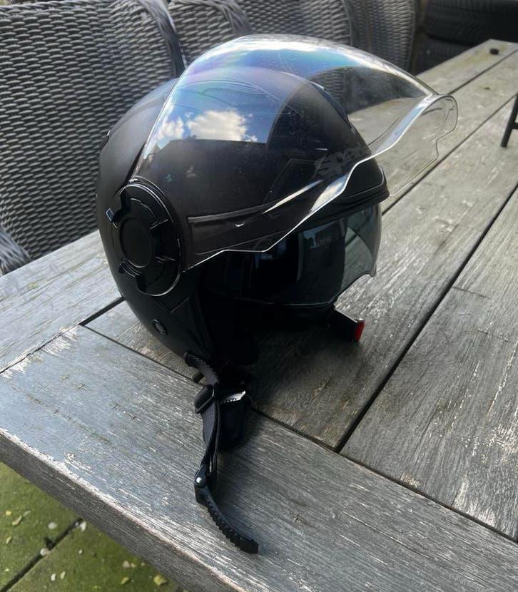 Helm Spada Lycan 06 Matt Black Open Face, Ophalen of Verzenden