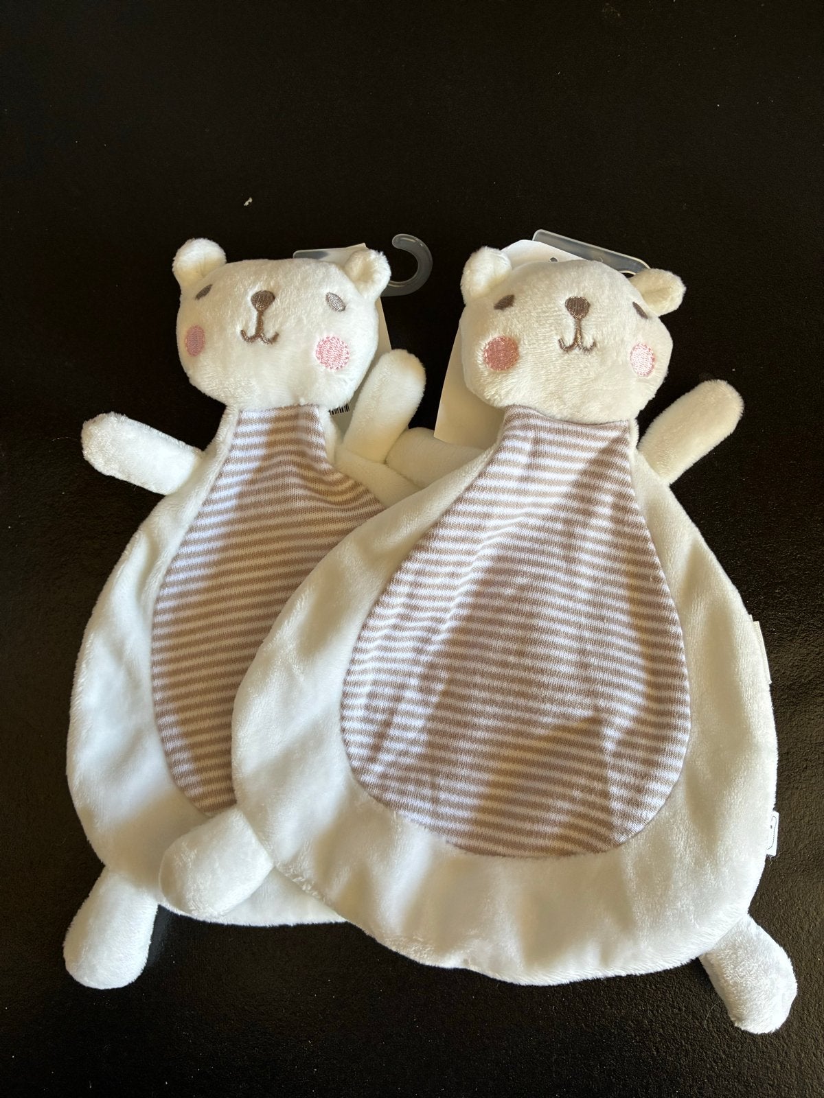 2x Nieuwe Knuffeldoekjes Beertjes - Zacht en Comfortabel, Ophalen of Verzenden, Nieuw, Overige typen