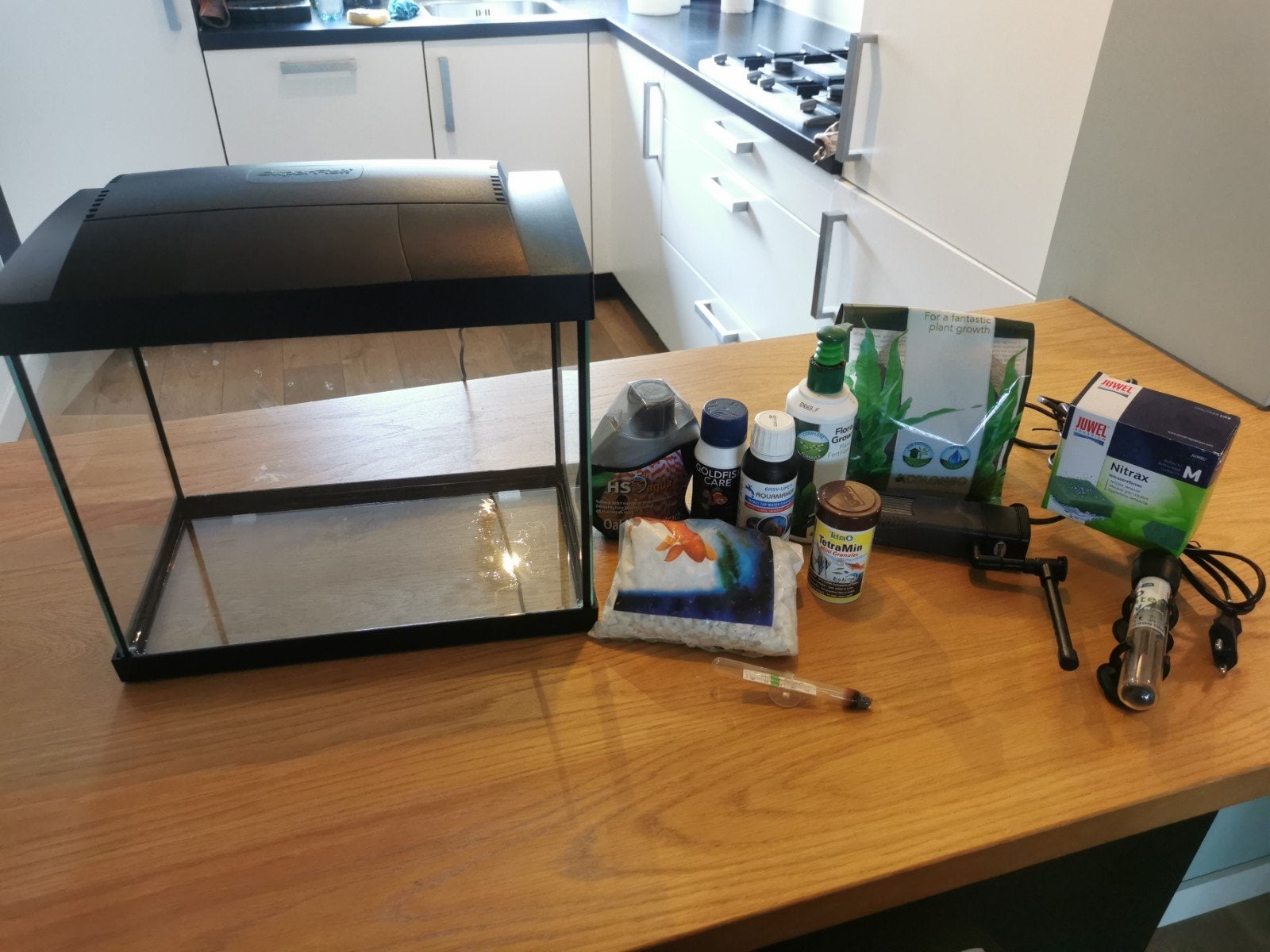 Klein (verwarmd) aquarium superfish 20 liter 31-24-18cm, Dieren en Toebehoren, Vissen | Aquaria en Toebehoren, Ophalen, Leeg aquarium