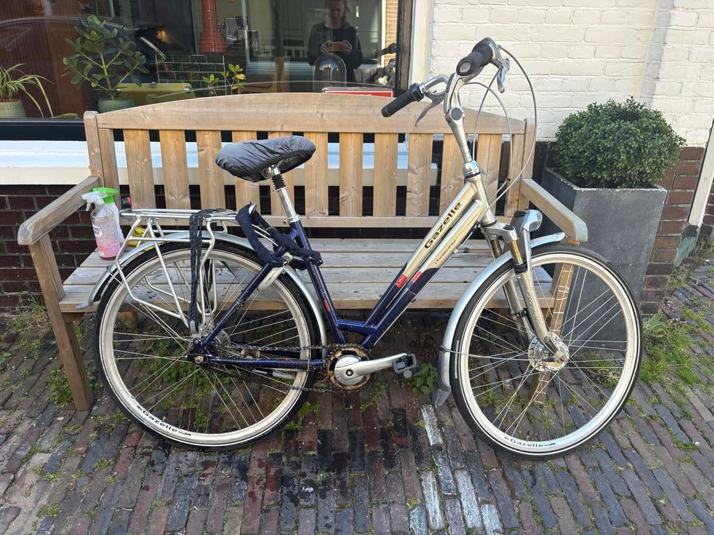 Gazelle Chamonix damesfiets - Gebruikt, opknapper, Fietsen en Brommers, Fietsen | Dames | Damesfietsen, Ophalen, Versnellingen