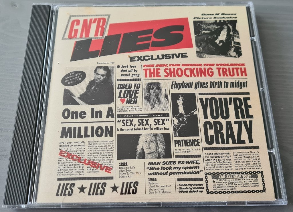 Guns N’ Roses – G N’ R Lies 1988 CD, Ophalen of Verzenden, Gebruikt