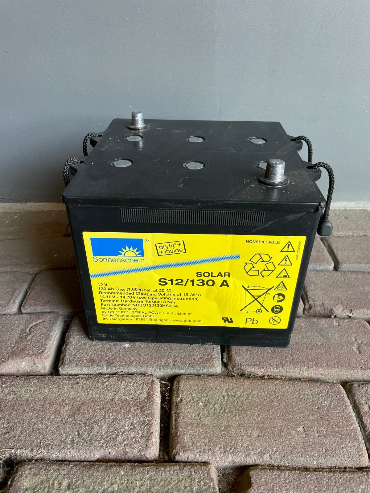 Sonnenschein Solar Accu S12/130 A - 12V 130Ah, Ophalen, Gebruikt, Universele onderdelen