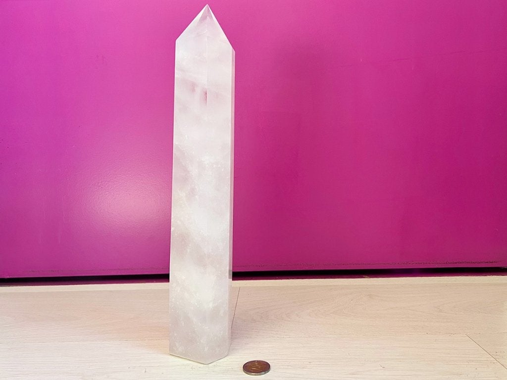 Groot stuk Bergkristal obelix (12) AAA kwaliteit,, Ophalen of Verzenden, Mineraal