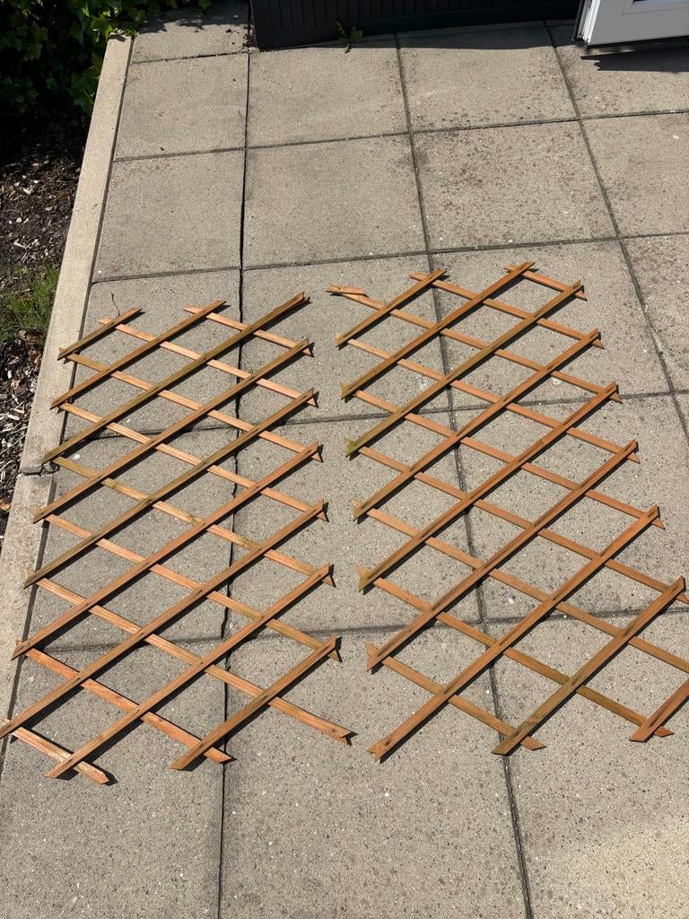 Houten klimrek plant  (2 stuks), Tuin en Terras, Ophalen of Verzenden, Zo goed als nieuw, Hout